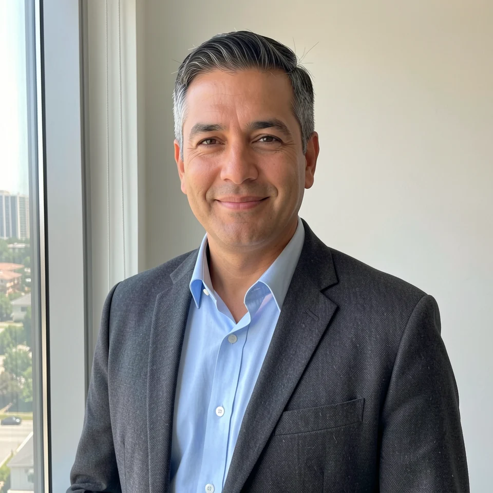 Julian Reyes, a Vireo Realty agent (illustrative, generated).